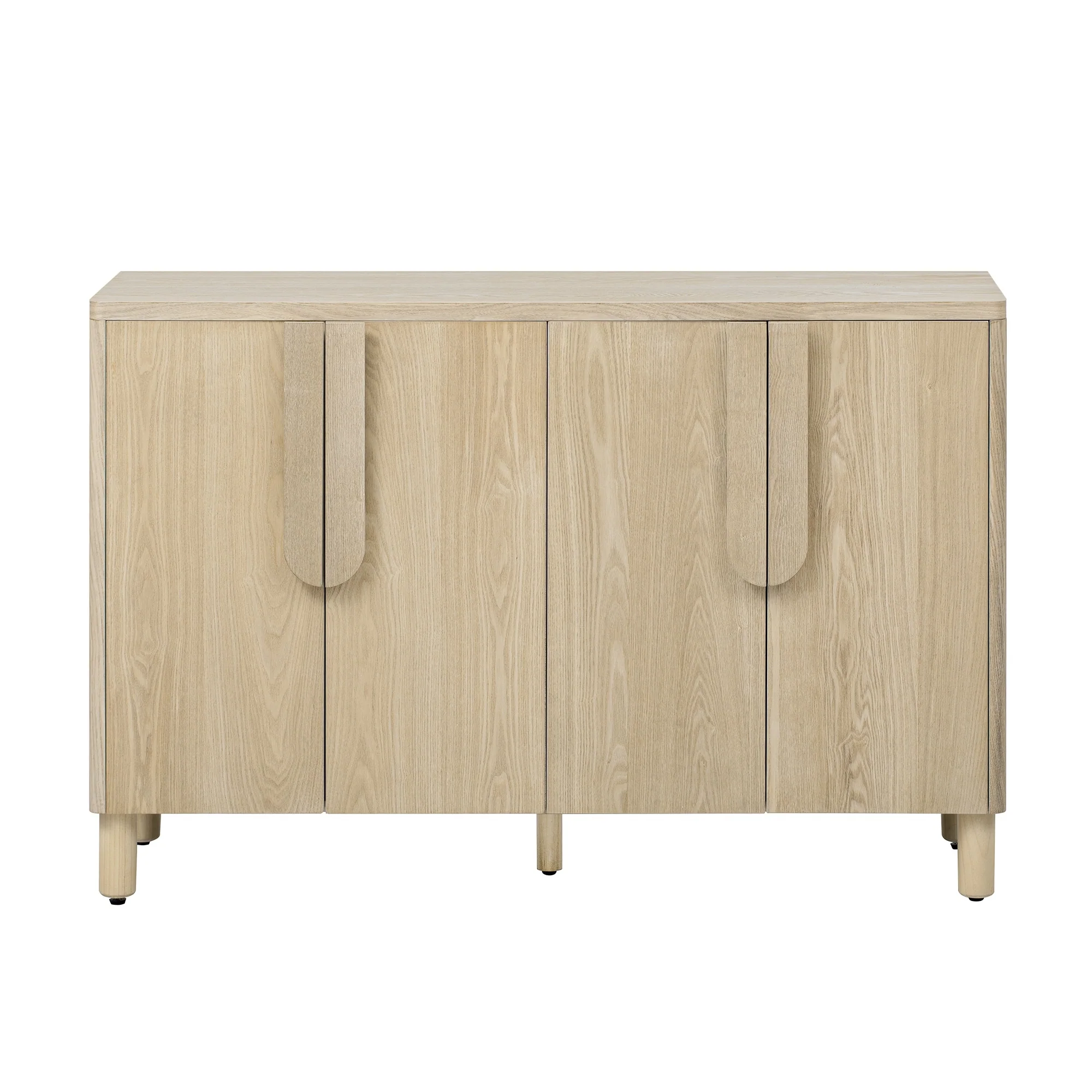4-Door Buffet Cabinet with Adjustable Shelves & Arc Handles by Harper&Bright Designs