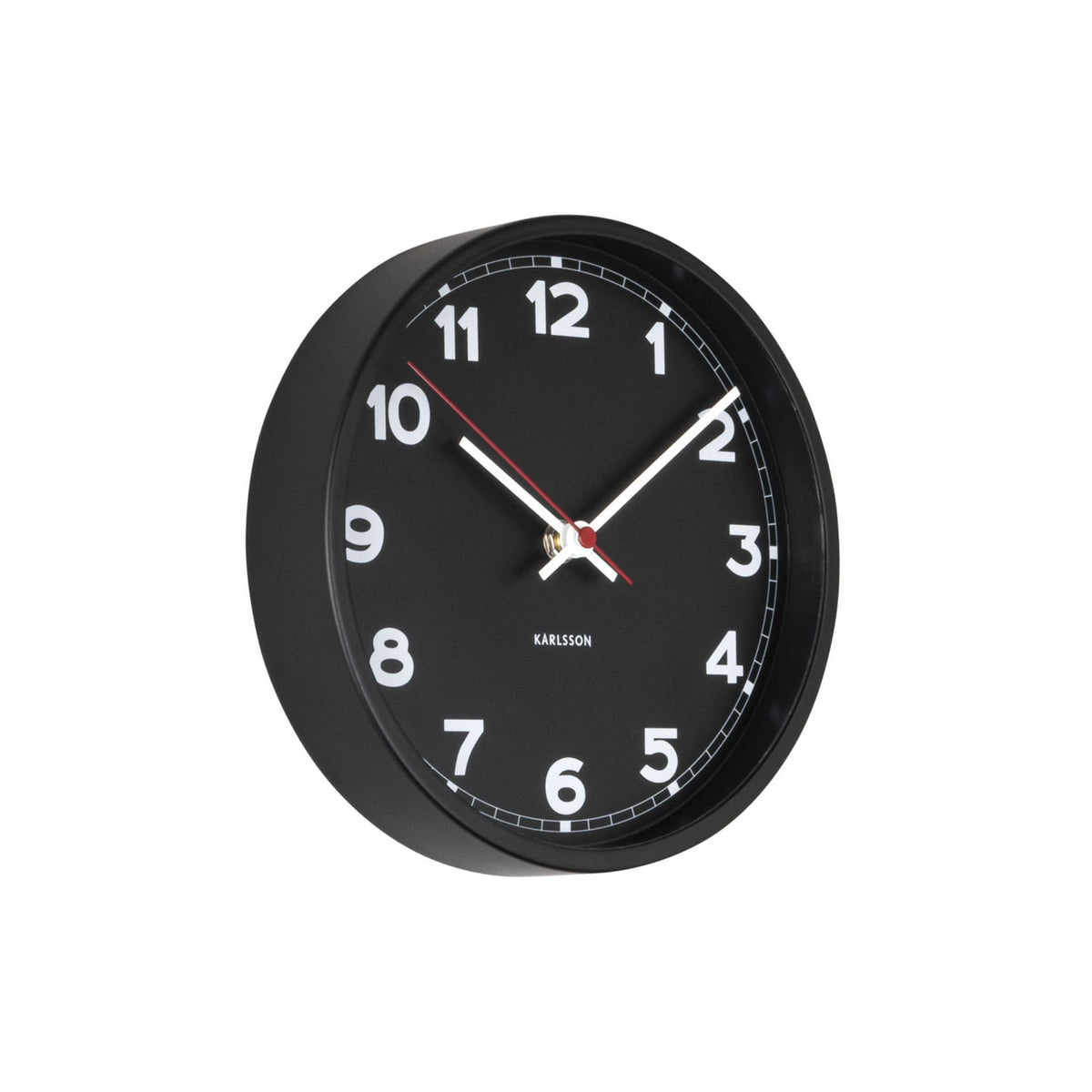 Karlsson wandklok New Classic - zwart - Ø20cm
