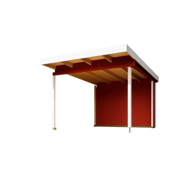 Überdachung »Sicily«, BxT: 300 x 350 cm (Aufstellmaß ), rot