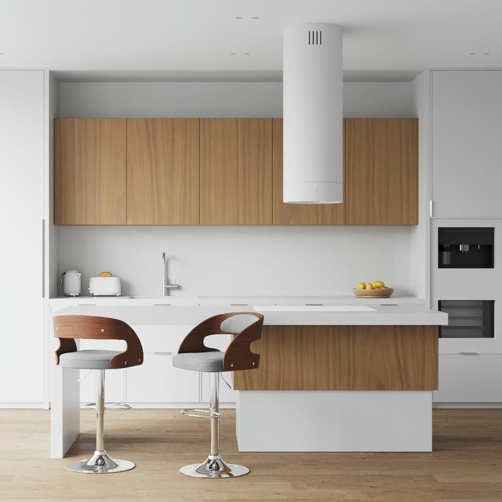 LOUIS - Chaise de bar réglable 62/84 cm en tissu gris clair