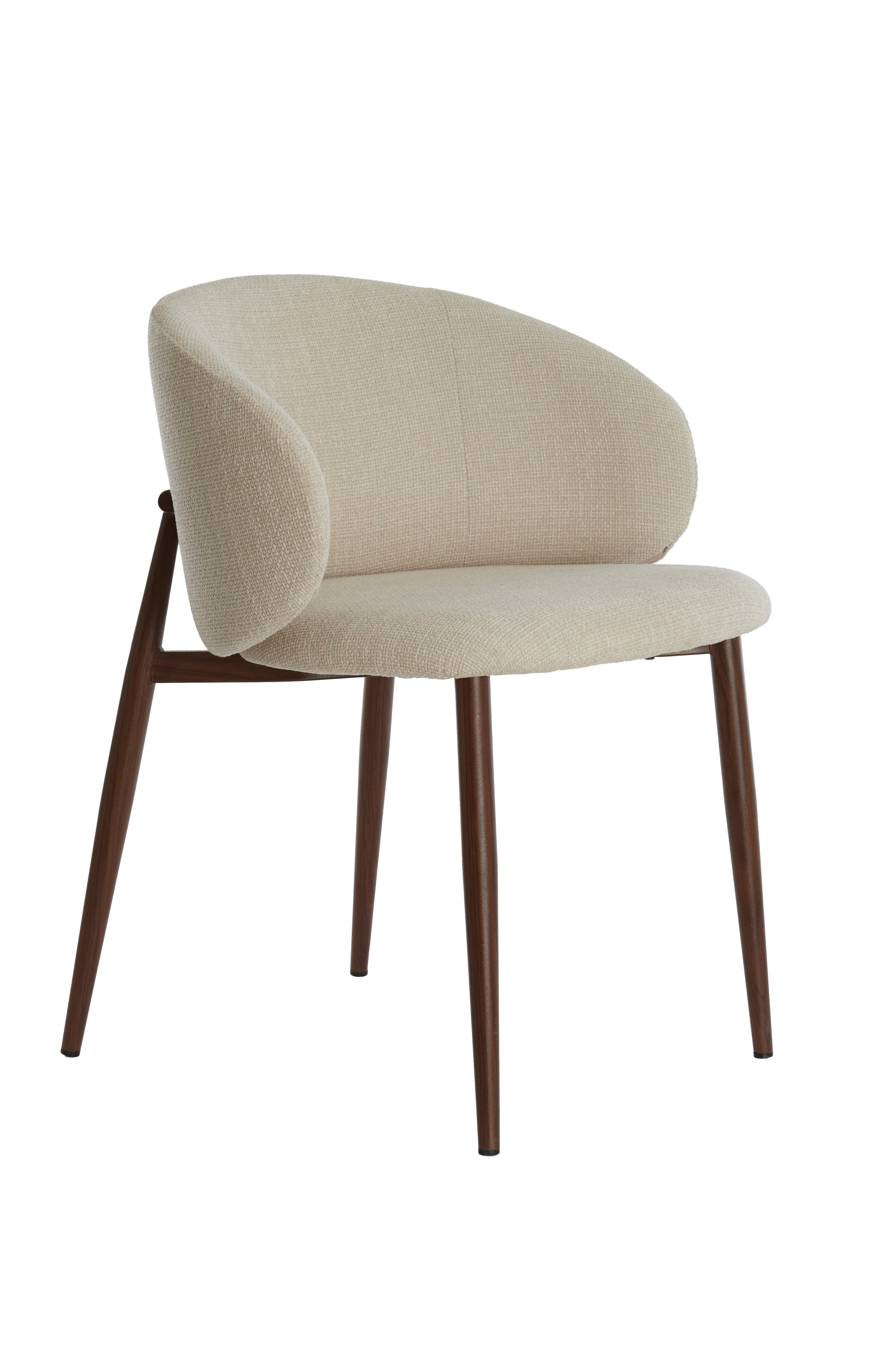 Light & Living eetkamerstoel ALUKO - 56x57x74cm - wit - Set van 2