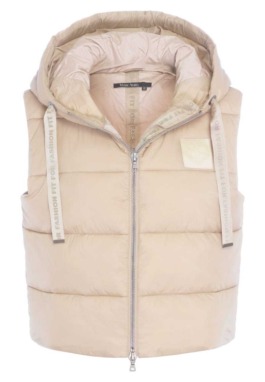 Puffer-Weste mit Kapuze