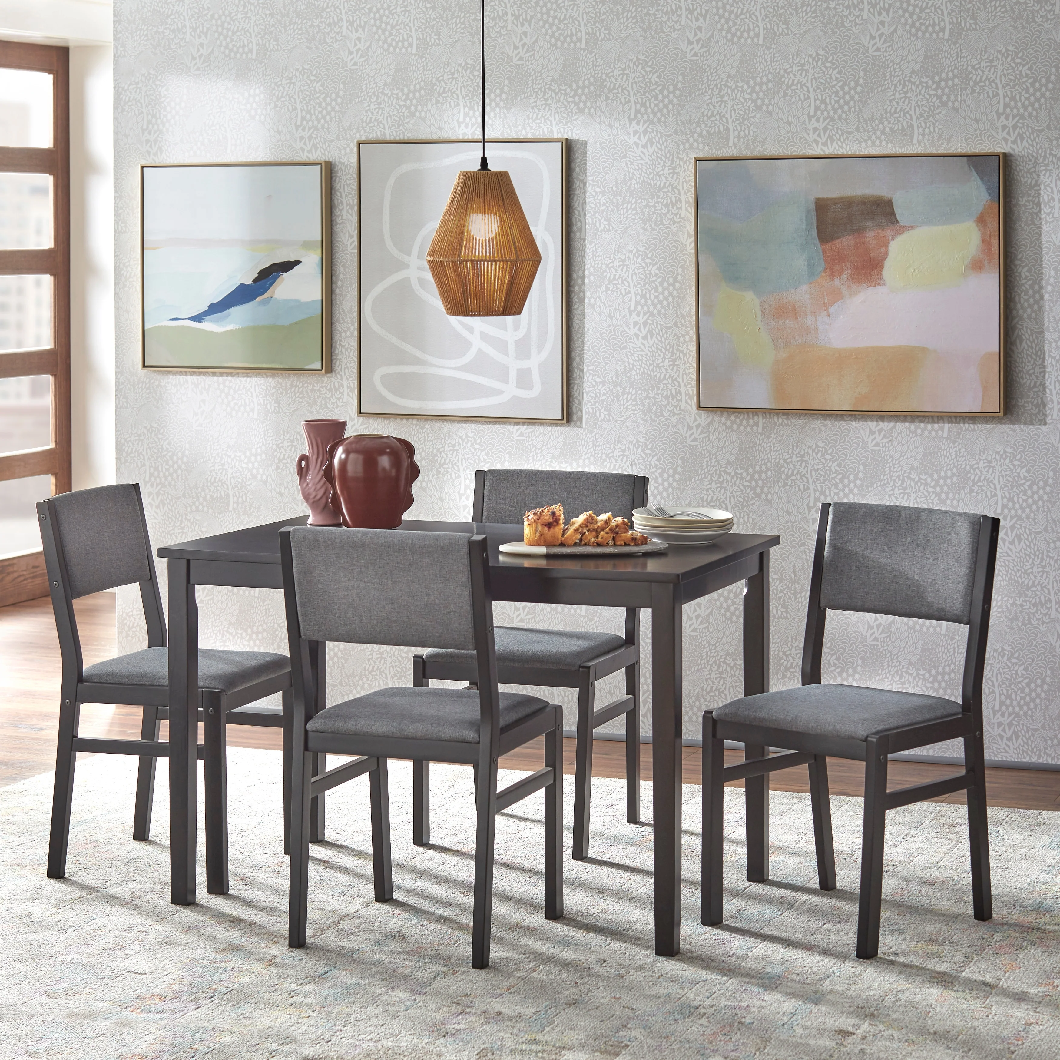 Simple Living Jules 5-piece Solid Wood Dining Set
