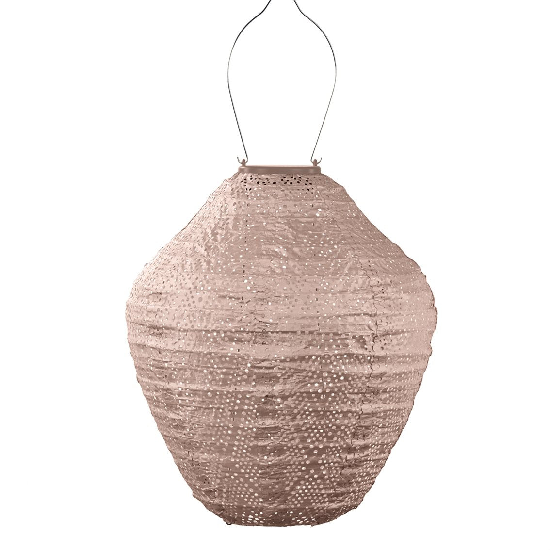 Lumiz solar lampion - ikat jar - 30 cm - roze