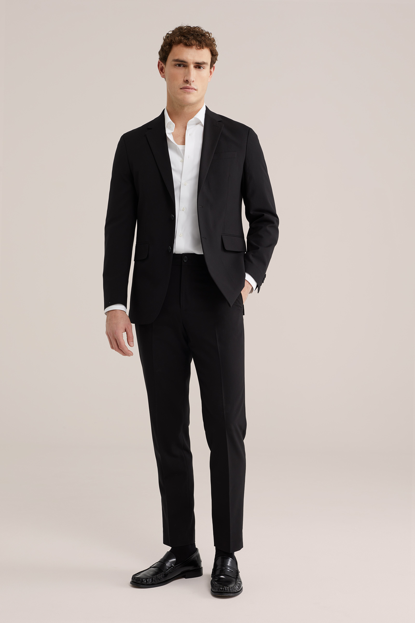 Heren slim fit pantalon