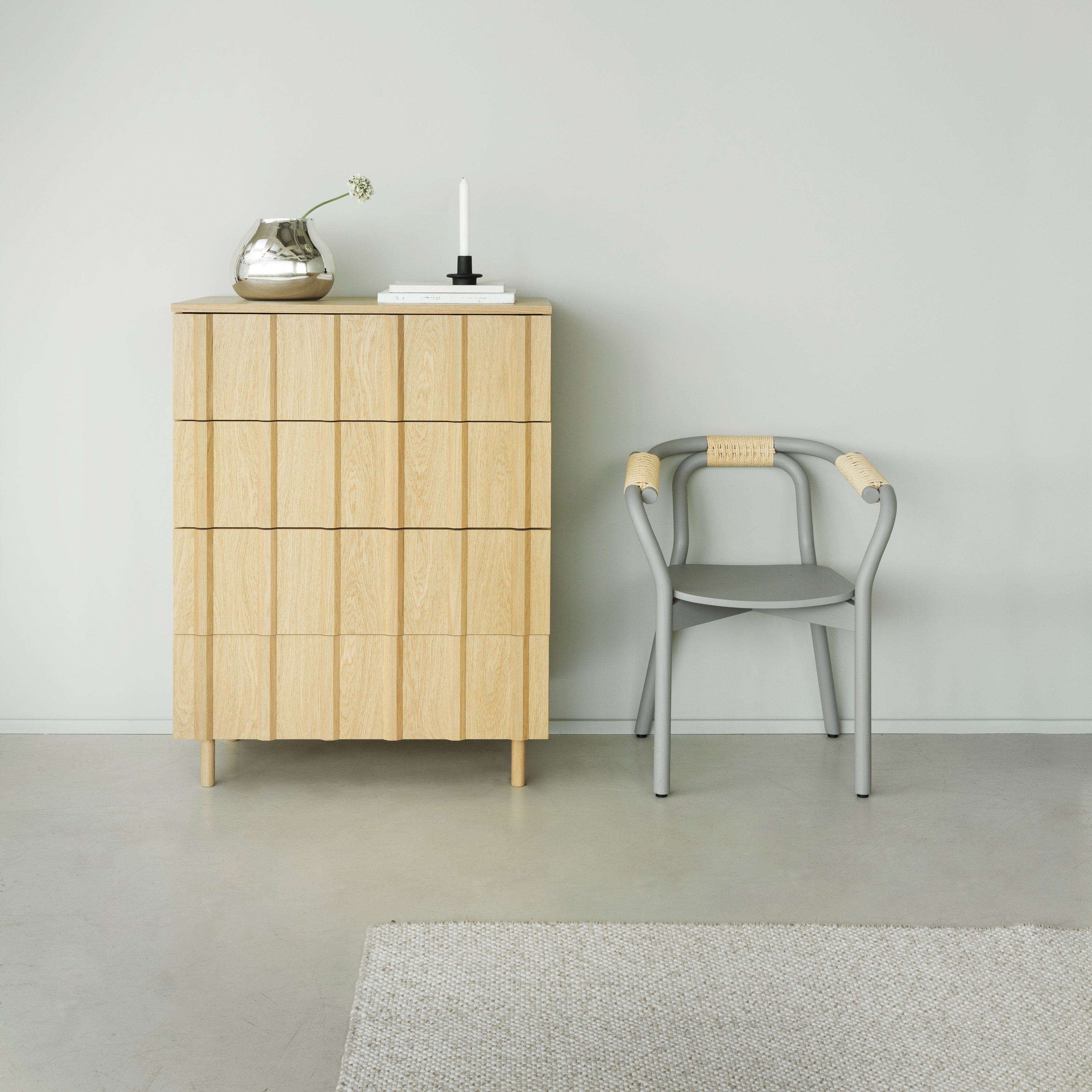 Normann Copenhagen Rib Ladekast - Eiken - Naturel