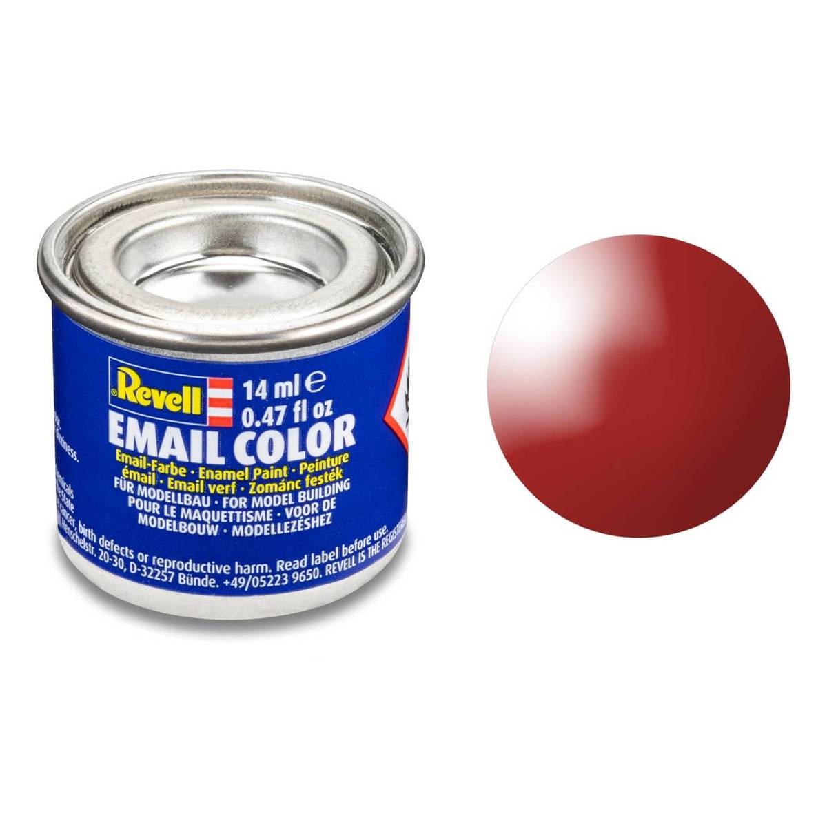 Revell Fiery Red Gloss Enamel Paint 14ml (31)