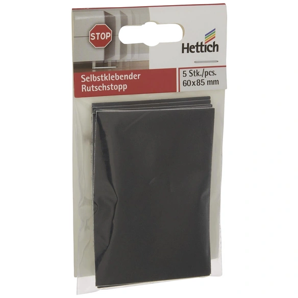 Antirutschpad, rechteckig, Selbstklebend, schwarz, 60 x 1,5 x 85 mm
