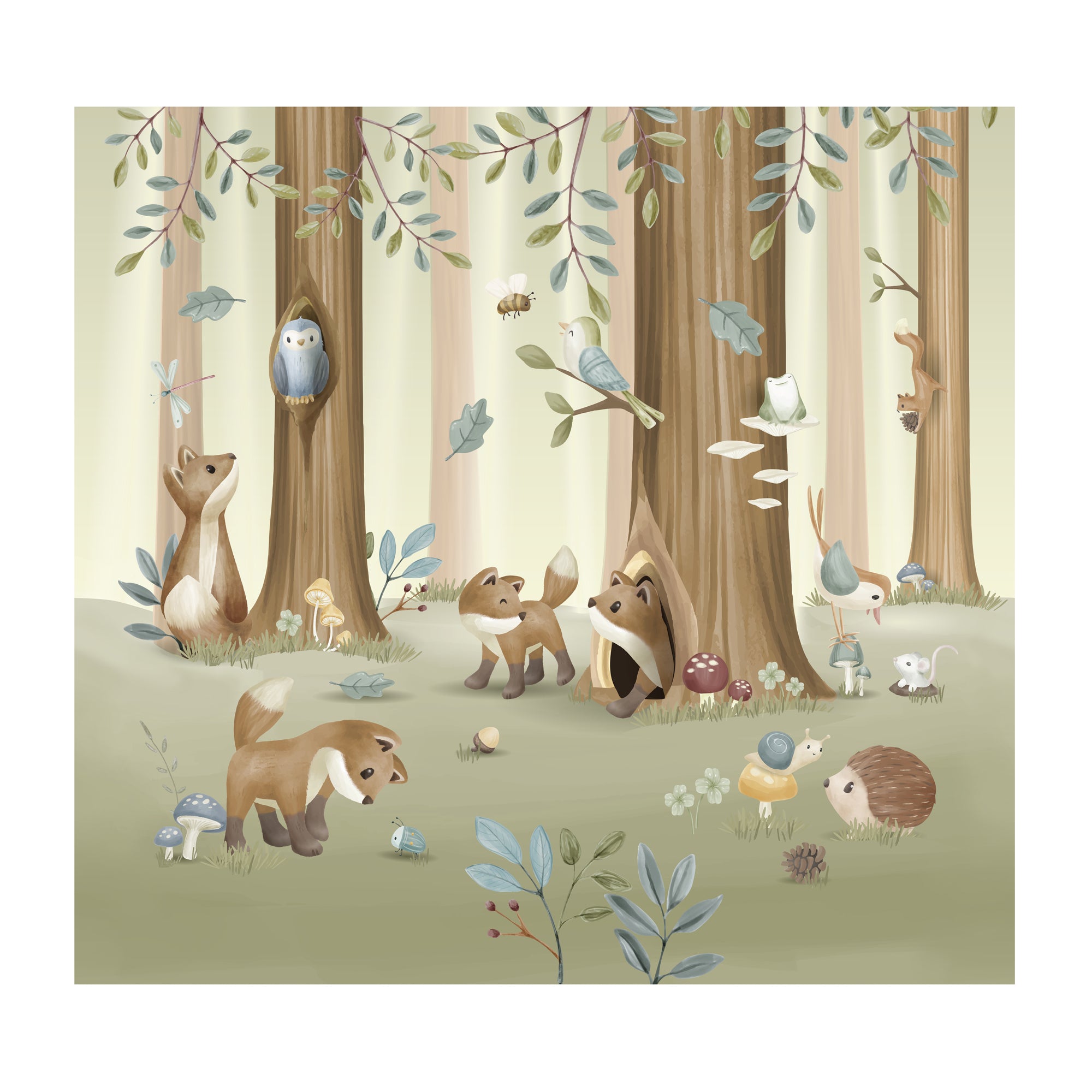 Little Dutch Fotobehang Forest Friends 280x300