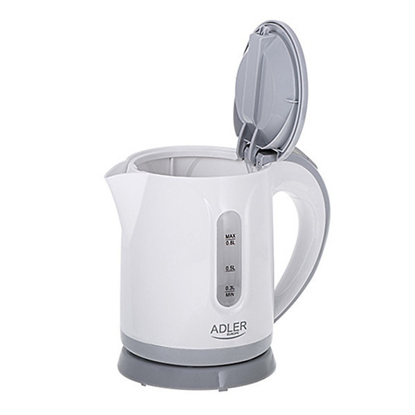 Bouilloire électrique de 0,8 litre - Adler AD1371G - Filtre à sédiments - 850 W - Protection auto contre l'ébullition sans eau