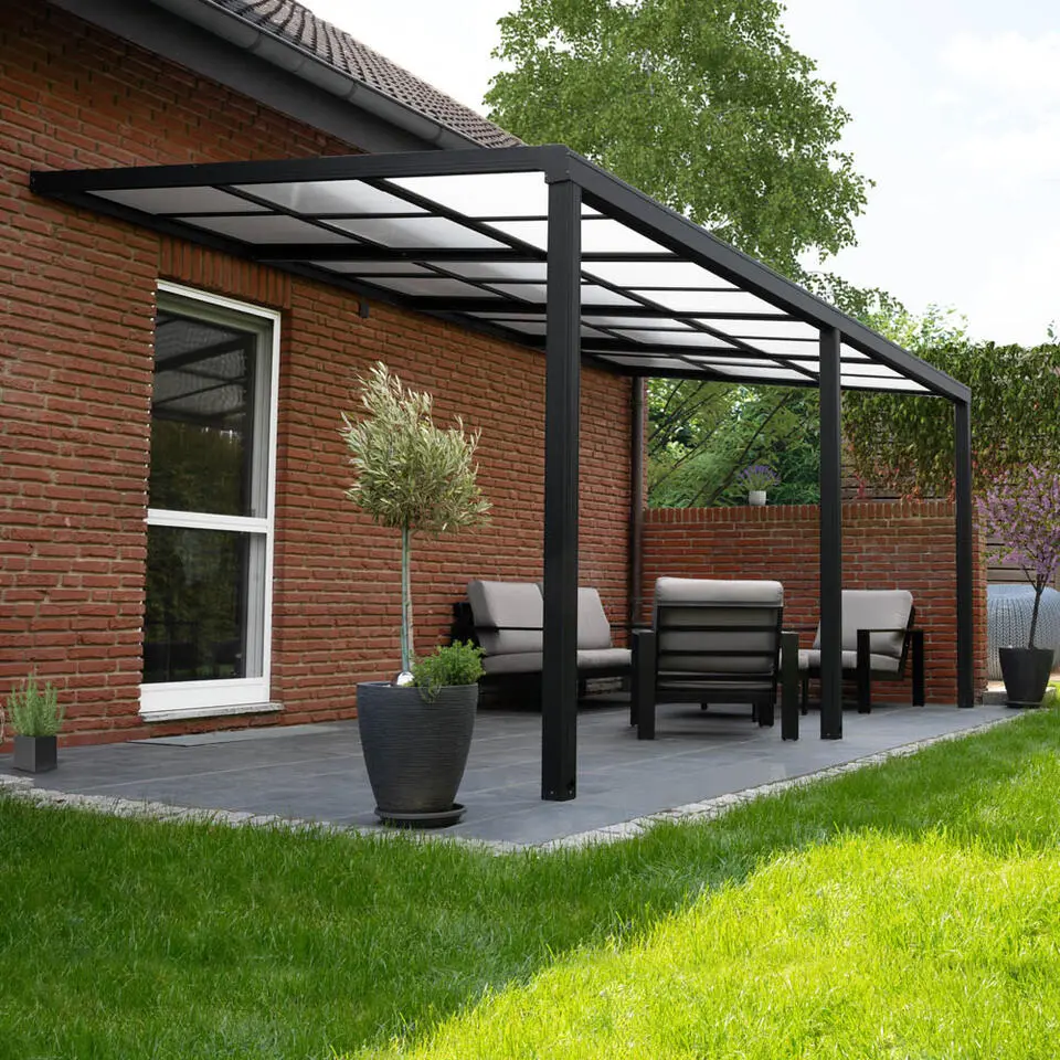 HOME DELUXE SOLIS DELUXE terrasoverkapping grijs 579 x 295 x 233 / 272 cm