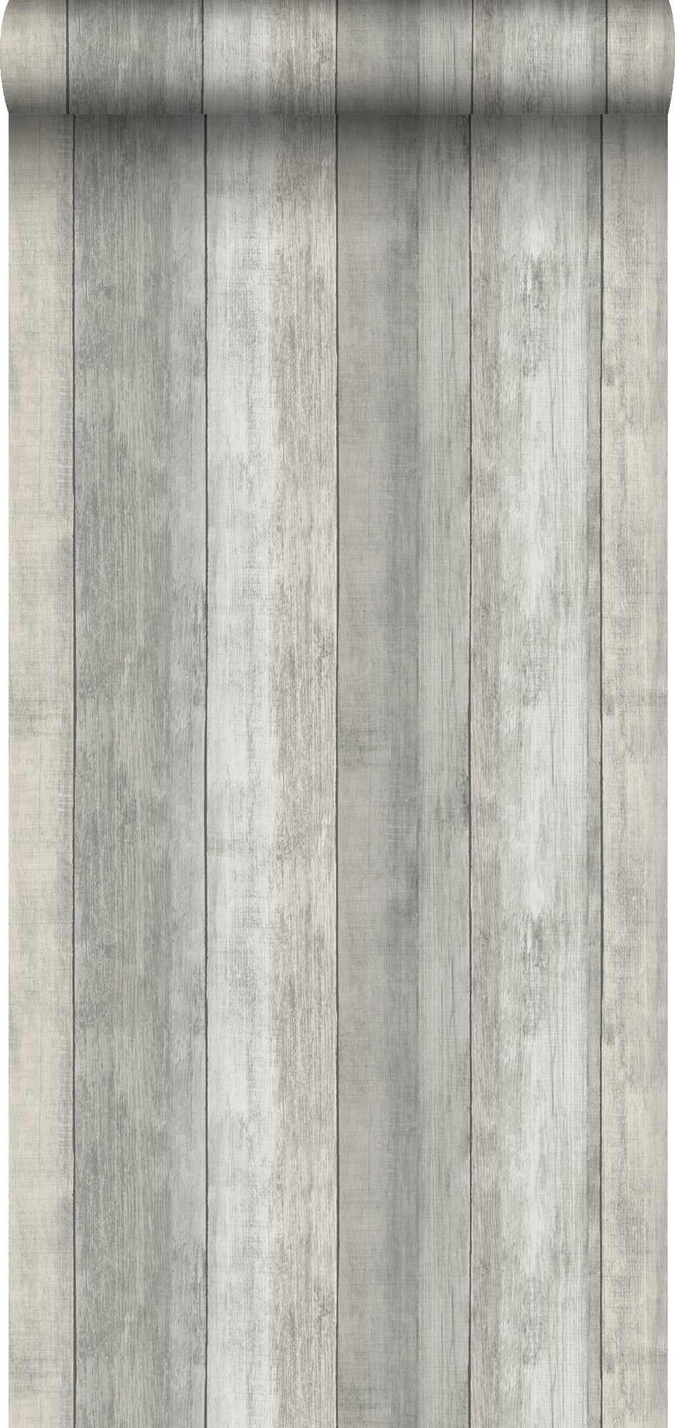 Sanders & Sanders behang houtlook lichtgrijs - 53 cm x 10 m - 640051
