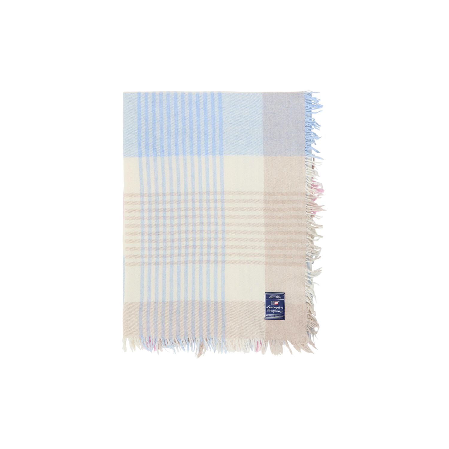 Multi Checked Wool Throw, multi