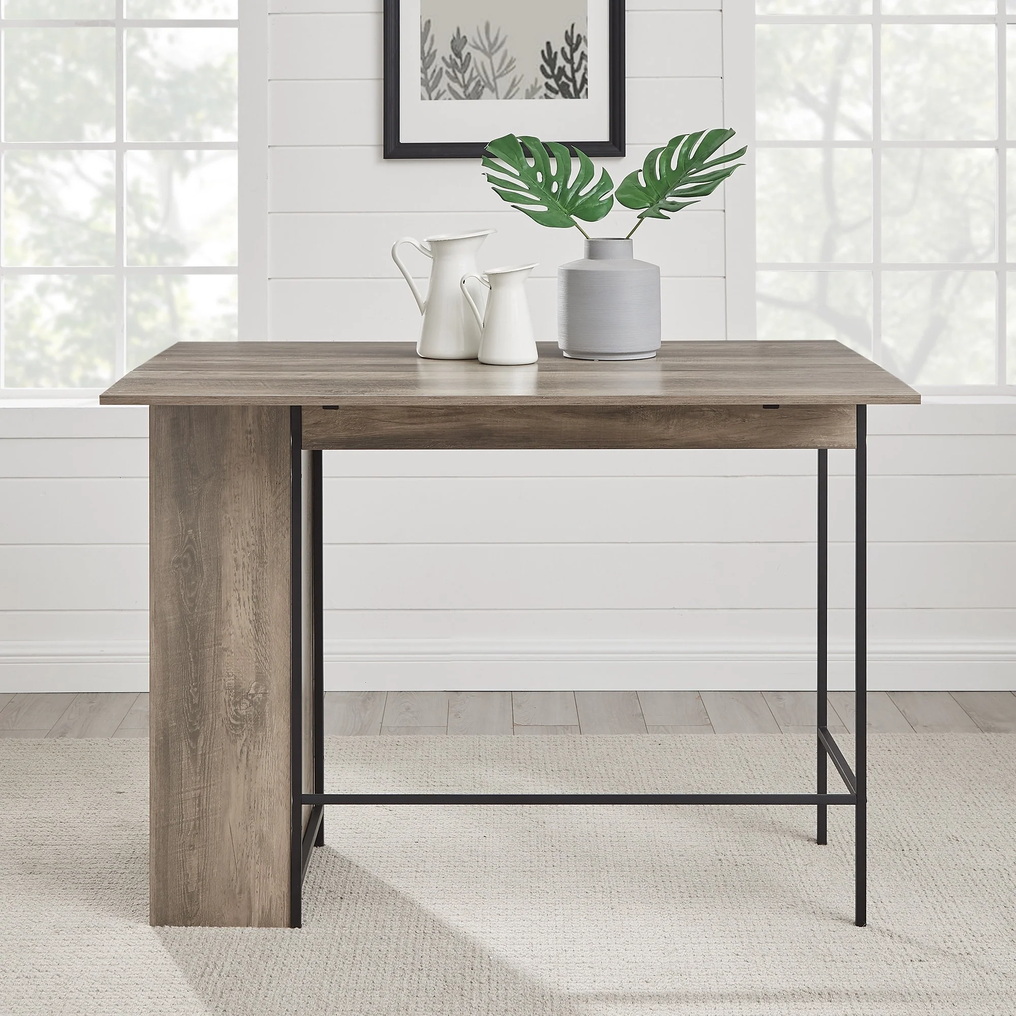 Middlebrook 48-inch Drop Leaf Storage Counter Table