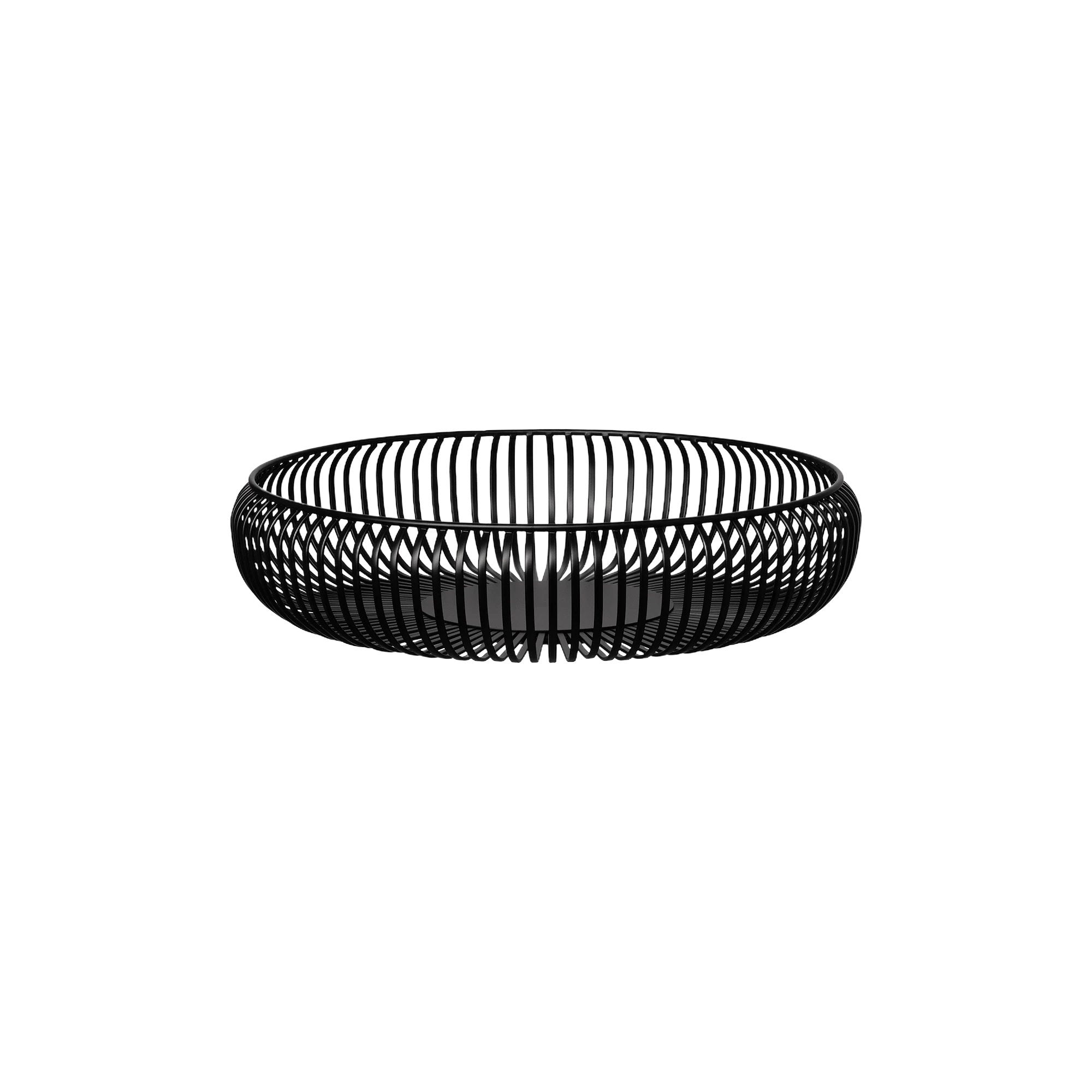 Lito Schaal Black Large   Zwart   Staal