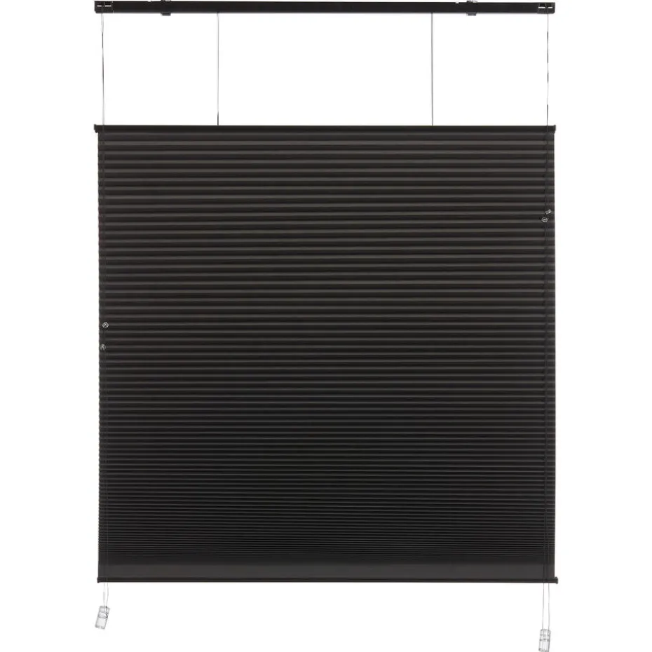 Kwantum Plisségordijnen | Plisségordijn Dae Zwart 80×175 Cm 080X175CM