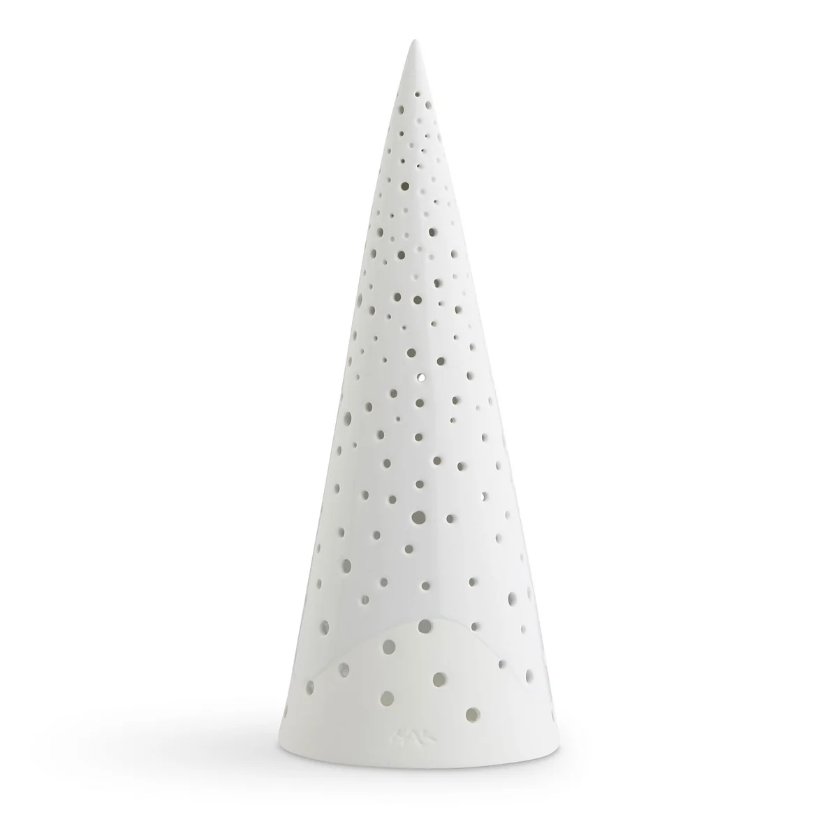 Kähler Design - Nobili Teelichtleuchter Kegel, 30 cm / schneeweiß