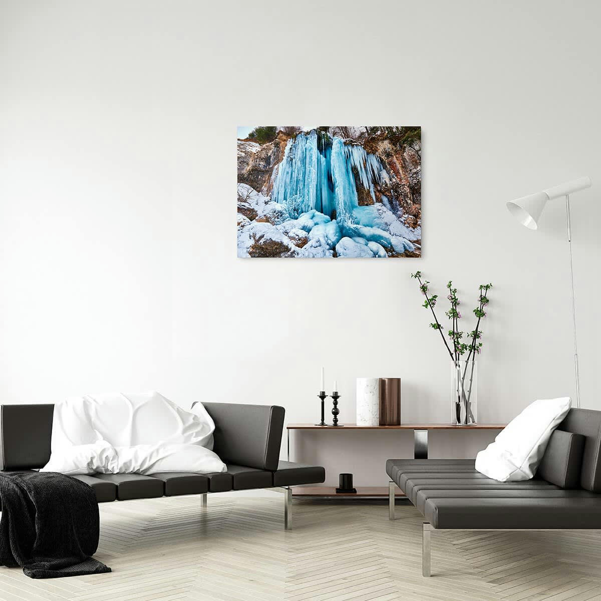 NATURE ÉVASION - Tableau sur toile terre et glace 45x65 cm