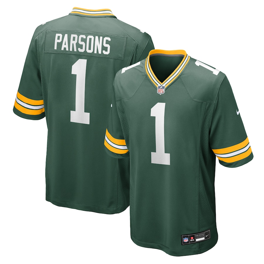 Micah Parsons Green Bay Packers Nike Game Jersey -  Green