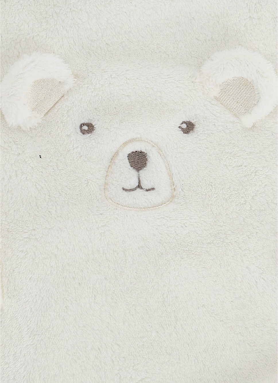 PLAID à ROULER TÊTE D'OURS BLANC