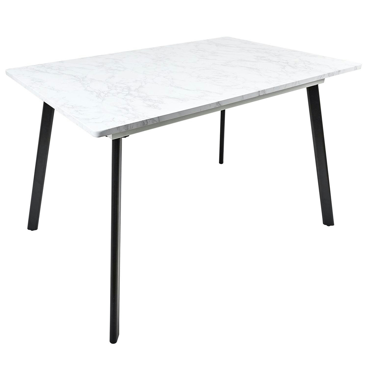 - Table extensible pour 4 à 6 personnes gris
