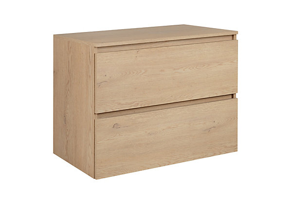 Meuble de salle de bain 80 cm   TOP, Couleur : Chêne Clair, 80 x 46 x 60,7 cm