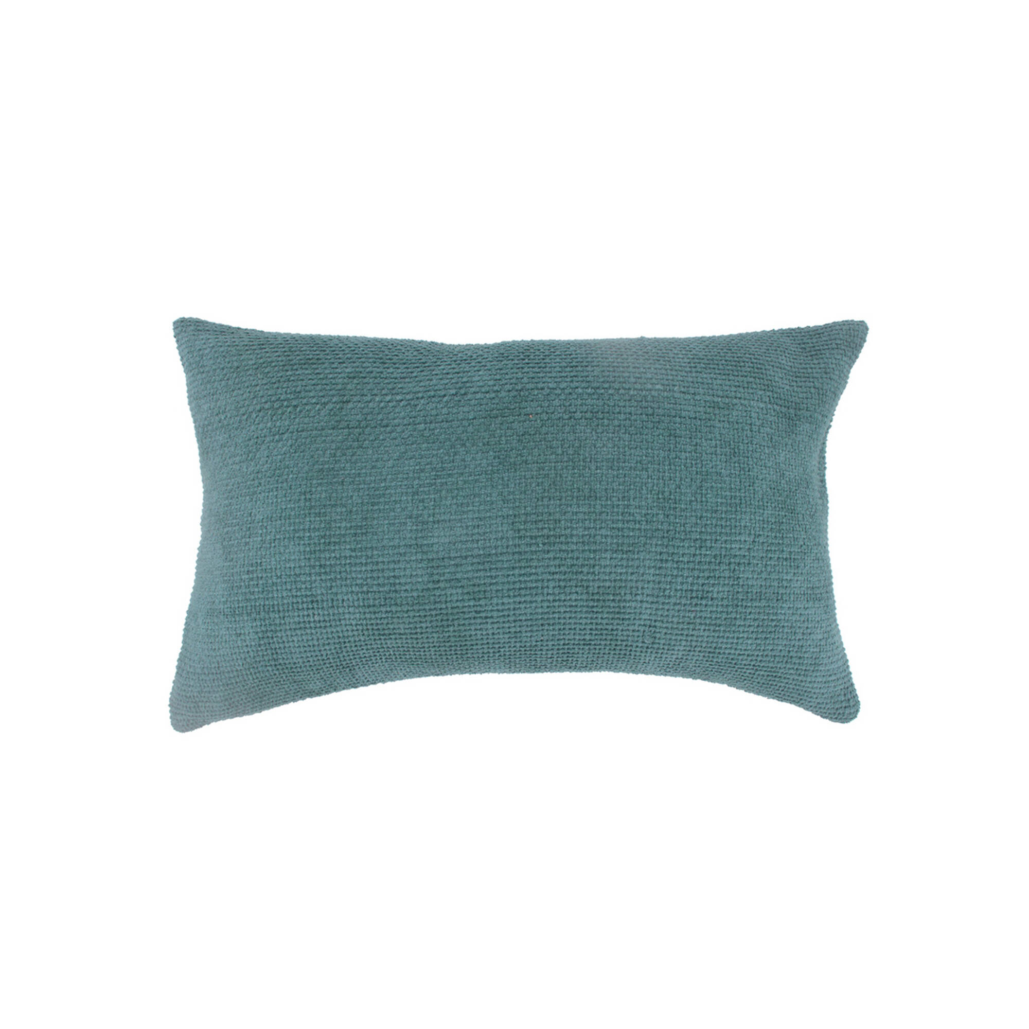 Coussin rectangulaire uni, velours chenille