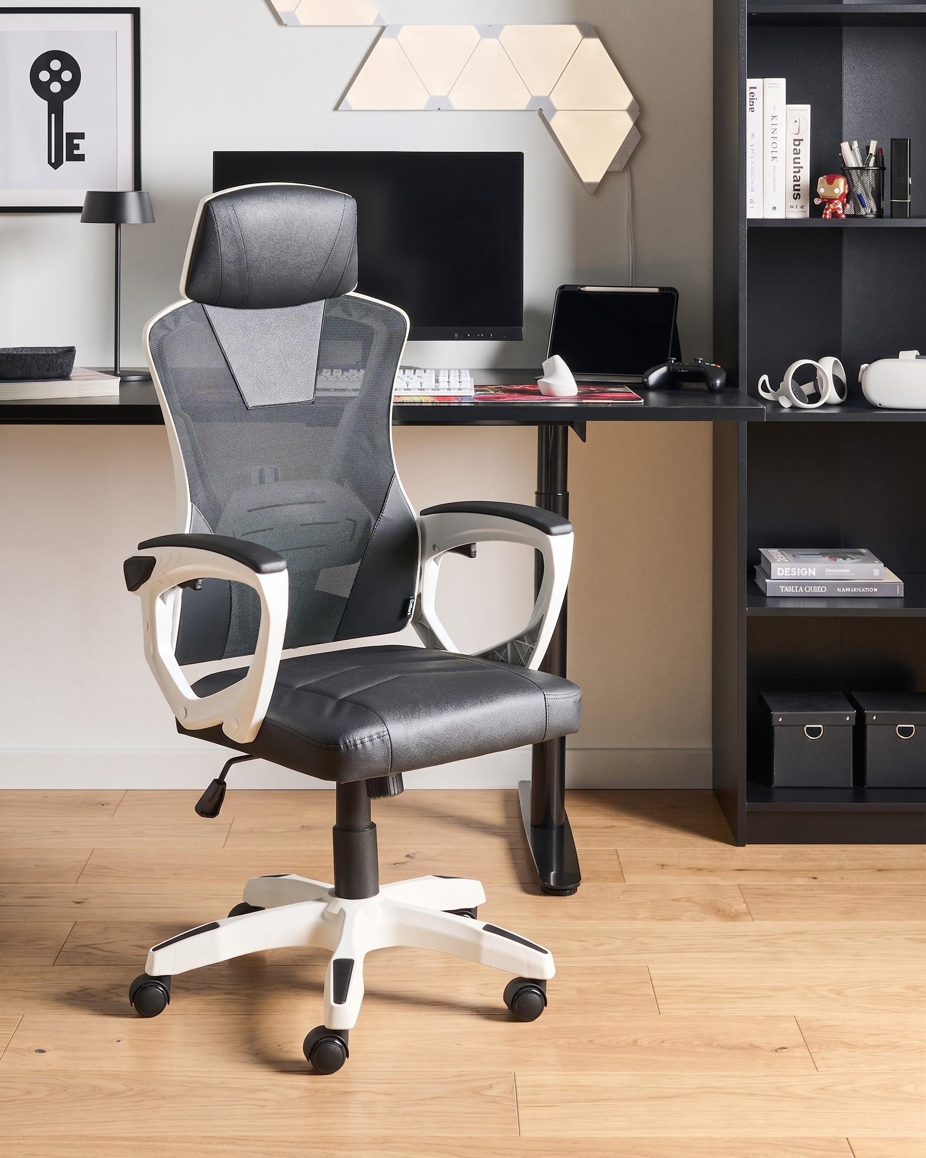 Office Chair IGNIS Faux Leather White