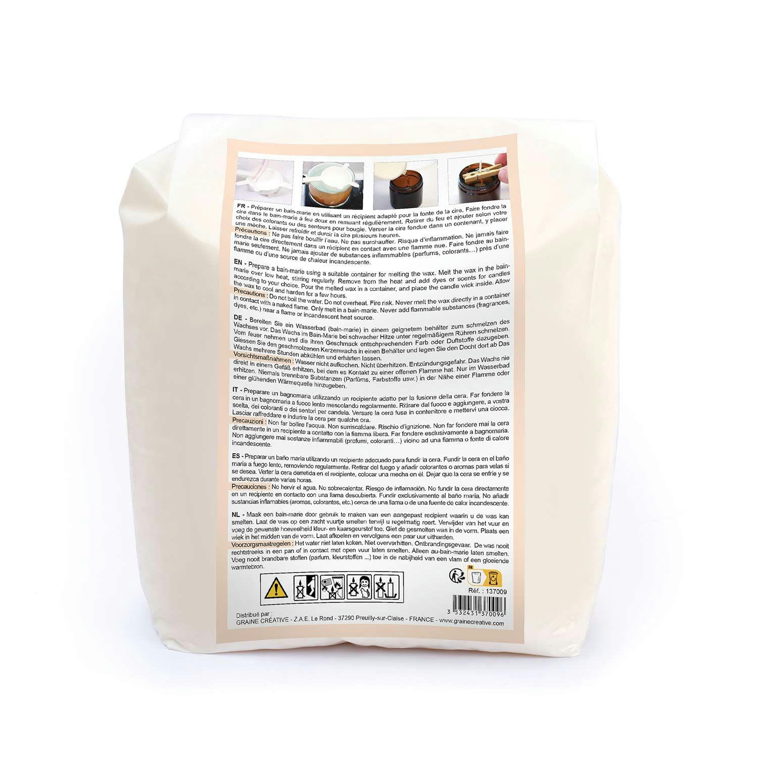 - Cire végétale de remplissage - Soja 1,2 kg