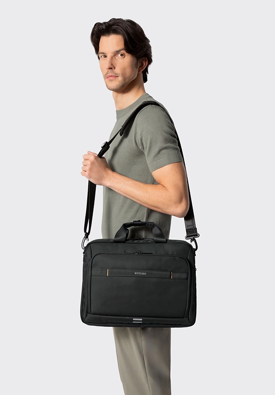 Torba z miejscem na laptopa 17” czarna