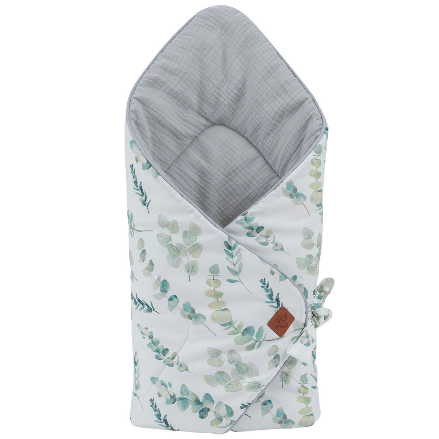 EUCALYPTUS - Gigoteuse d'emmaillotage molletonnée  100% coton et gaze de coton
