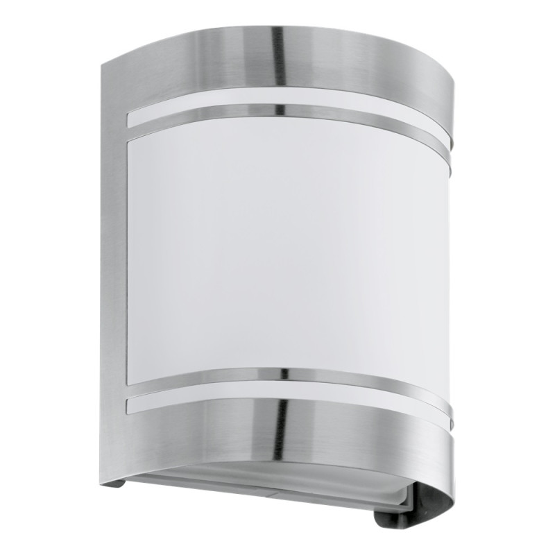 Applique extérieure Rosada en acier inoxydable E27 40 W EGLO