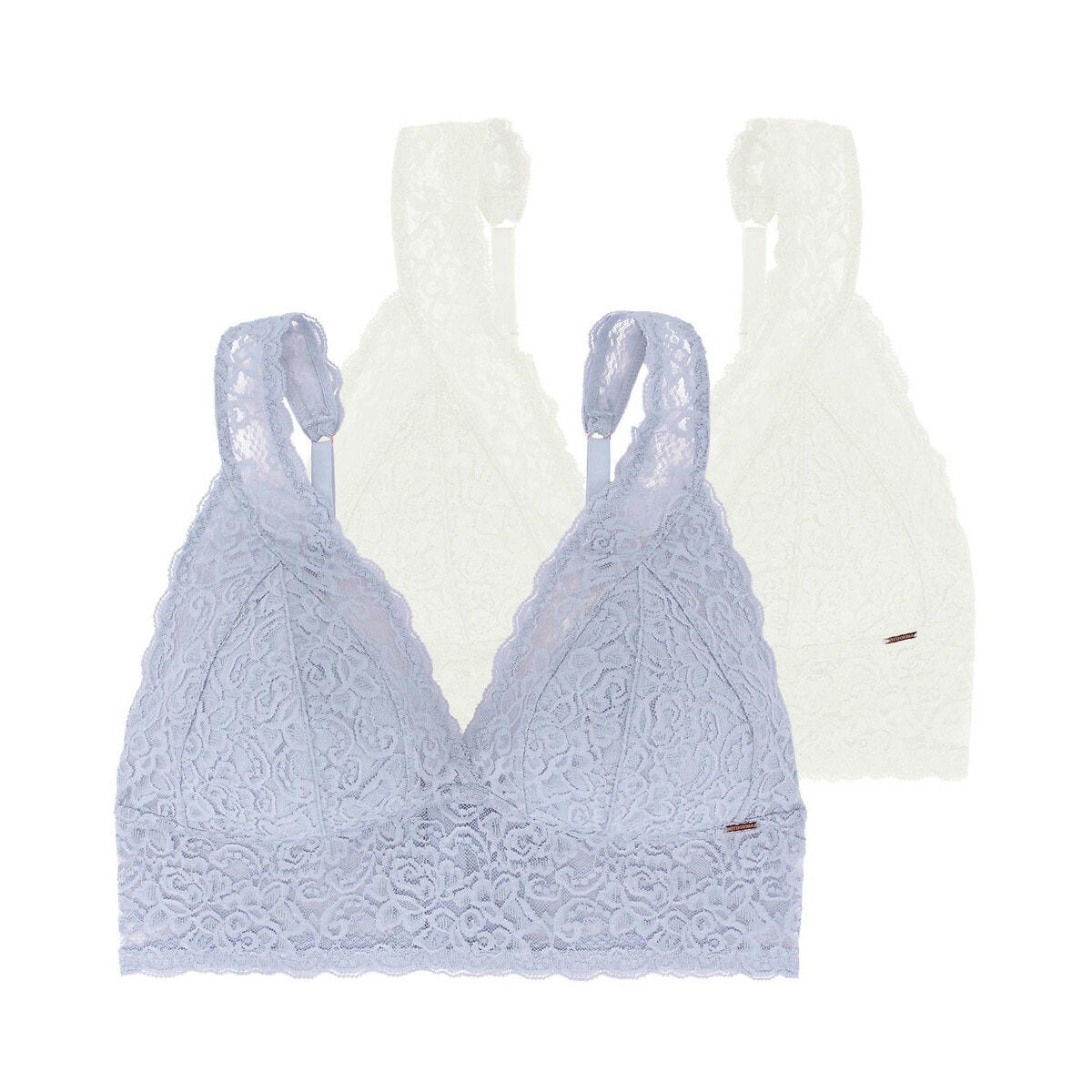 Lot de 2 soutien-gorges triangle dentelle Lana