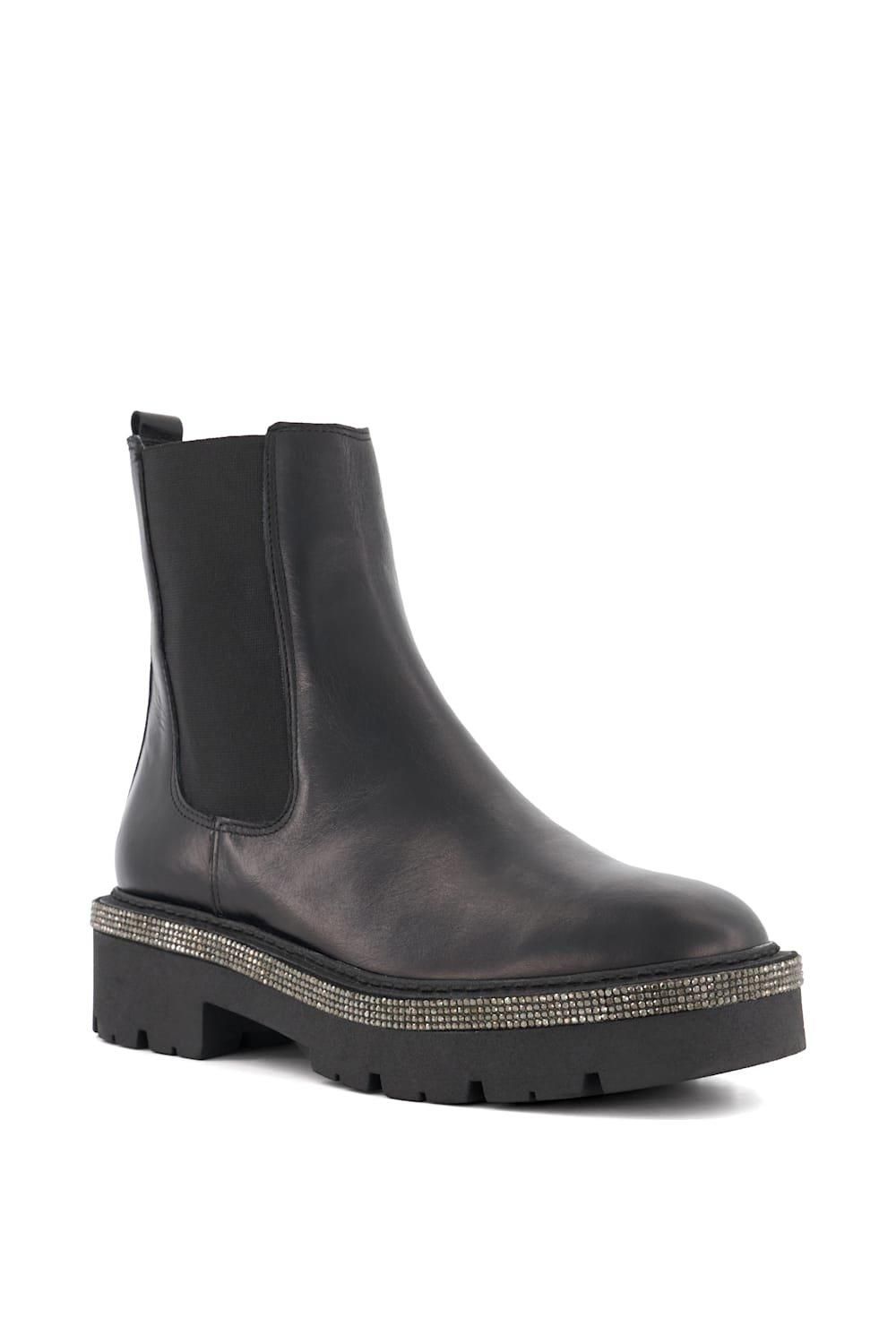 Dune London Panics' Leather Ankle Boots