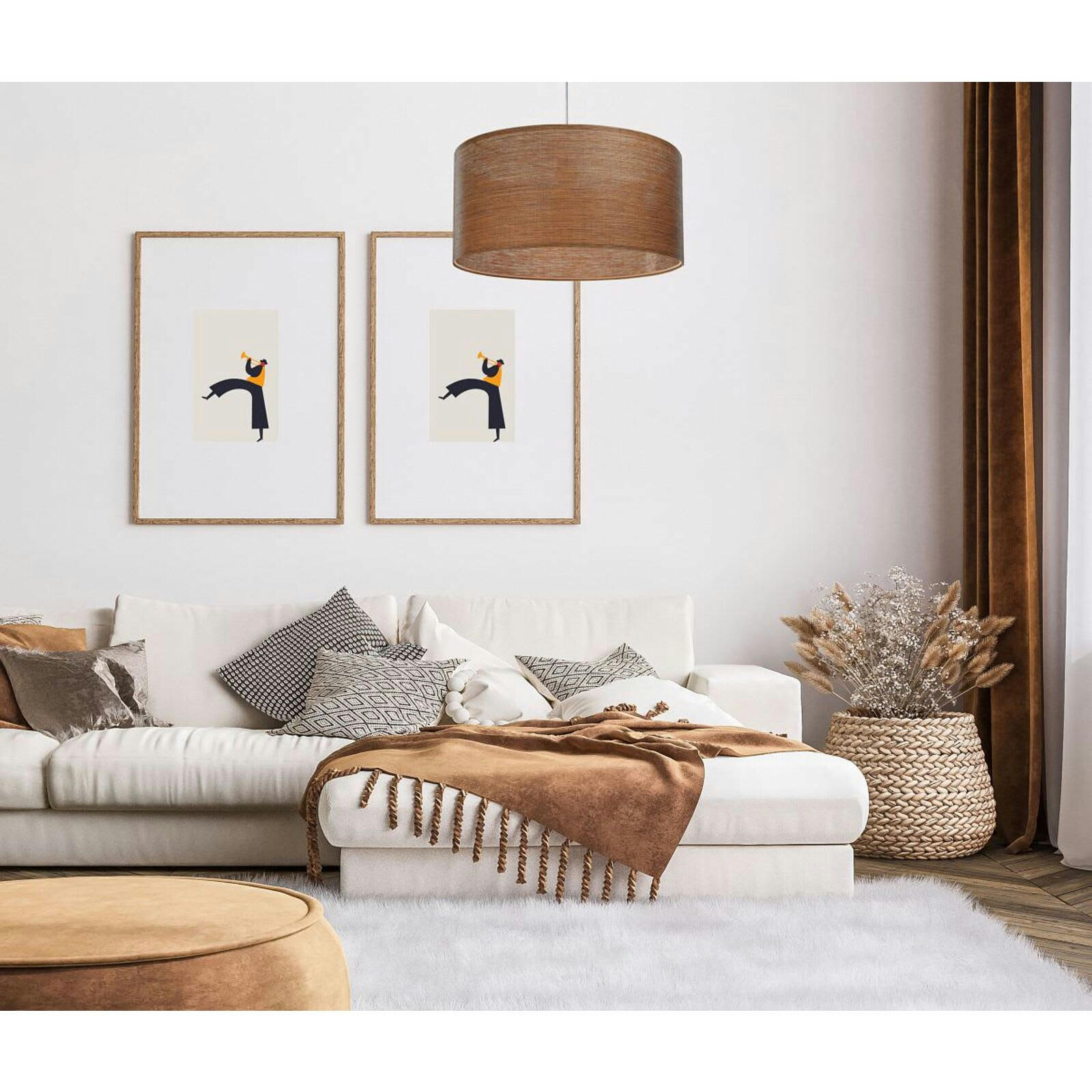 ROLETOWE - Suspension Tissu Marron