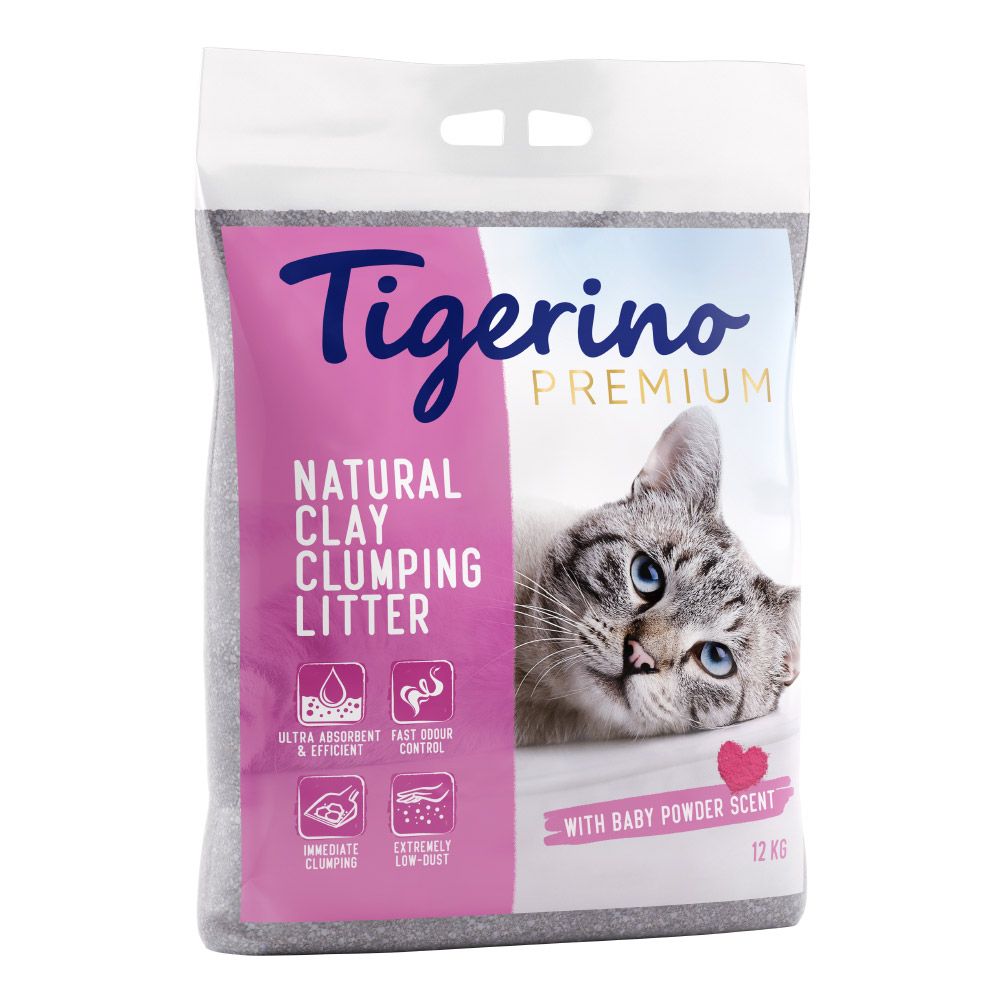 Tigerino Premium Cat Litter - Babypowder Scented