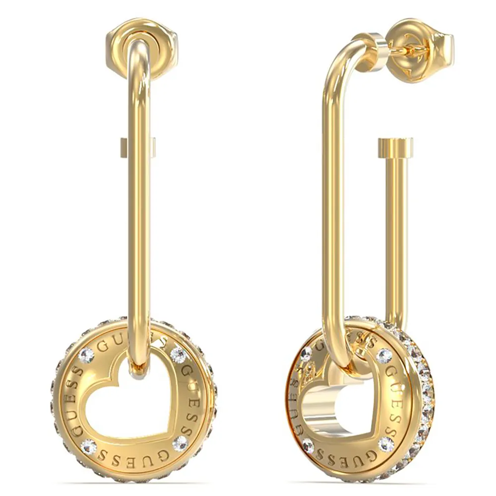 Guess Rolling Hearts JUBE03345 earrings