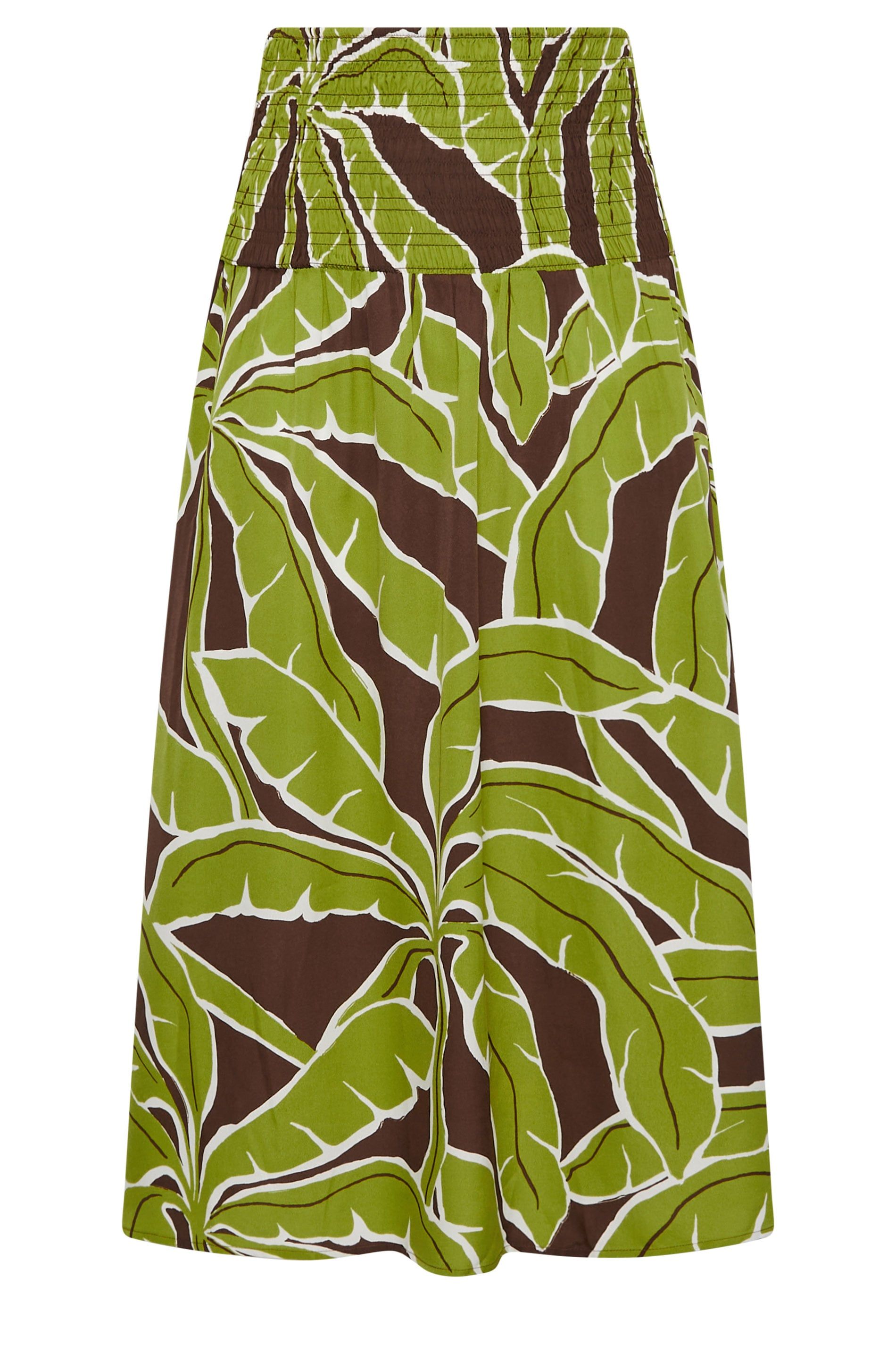 Yours Palm Leaf Maxi Skirt