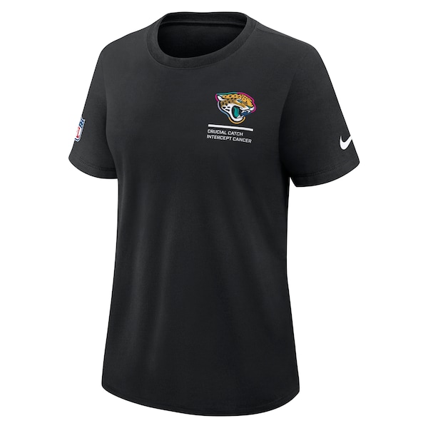 Jacksonville Jaguars Nike Women's 2025 NFL Crucial Catch Tri-Blend Dri-FIT T-Shirt - Black