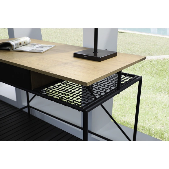 Schreibtisch »Schreibtisch«, BxT: 132 x 55 cm, mitteldichte_faserplatte_mdf|metall|kunststoff