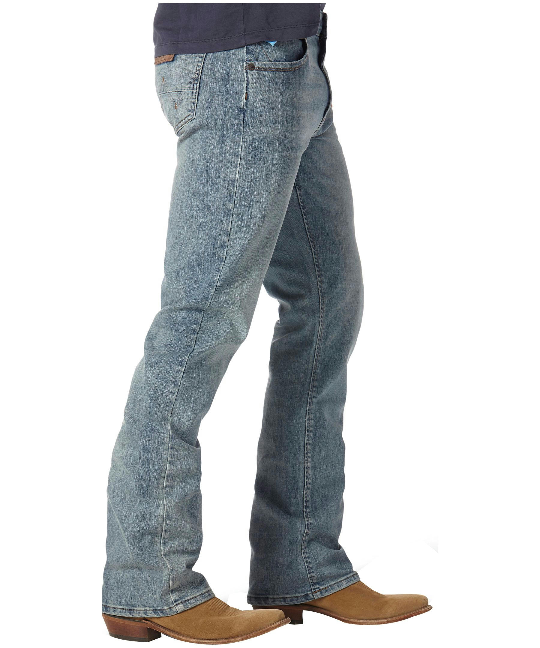 Wrangler Men's Retro Mid Rise Slim Bootcut Stretch Denim Jeans