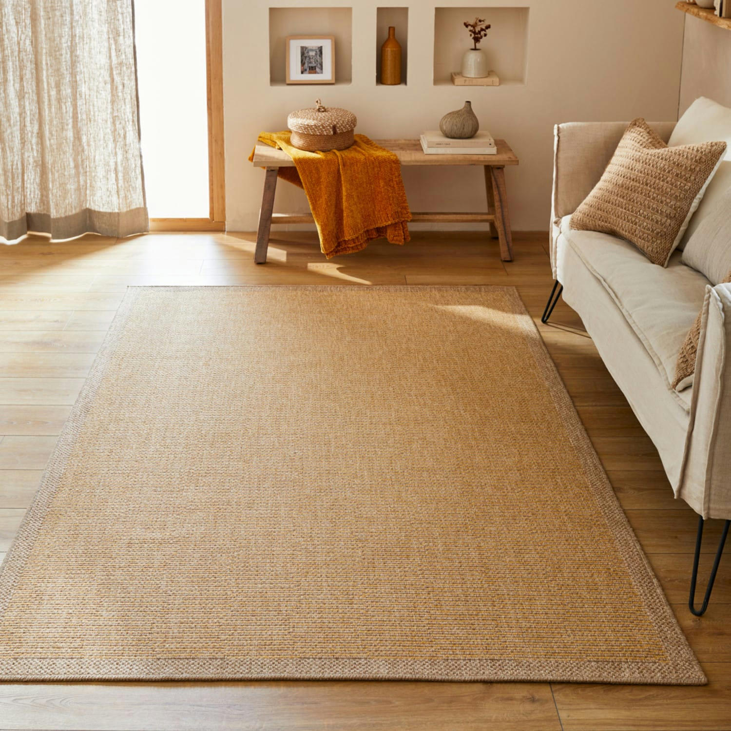 AZURE - Tapis intérieur et extérieur naturel 120x170cm