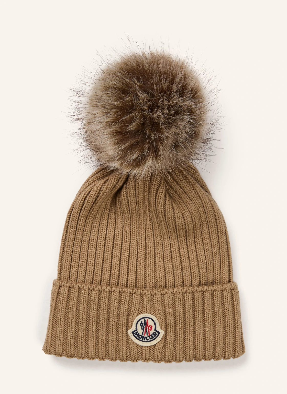 MONCLER enfant Mütze mit Kunstfell
