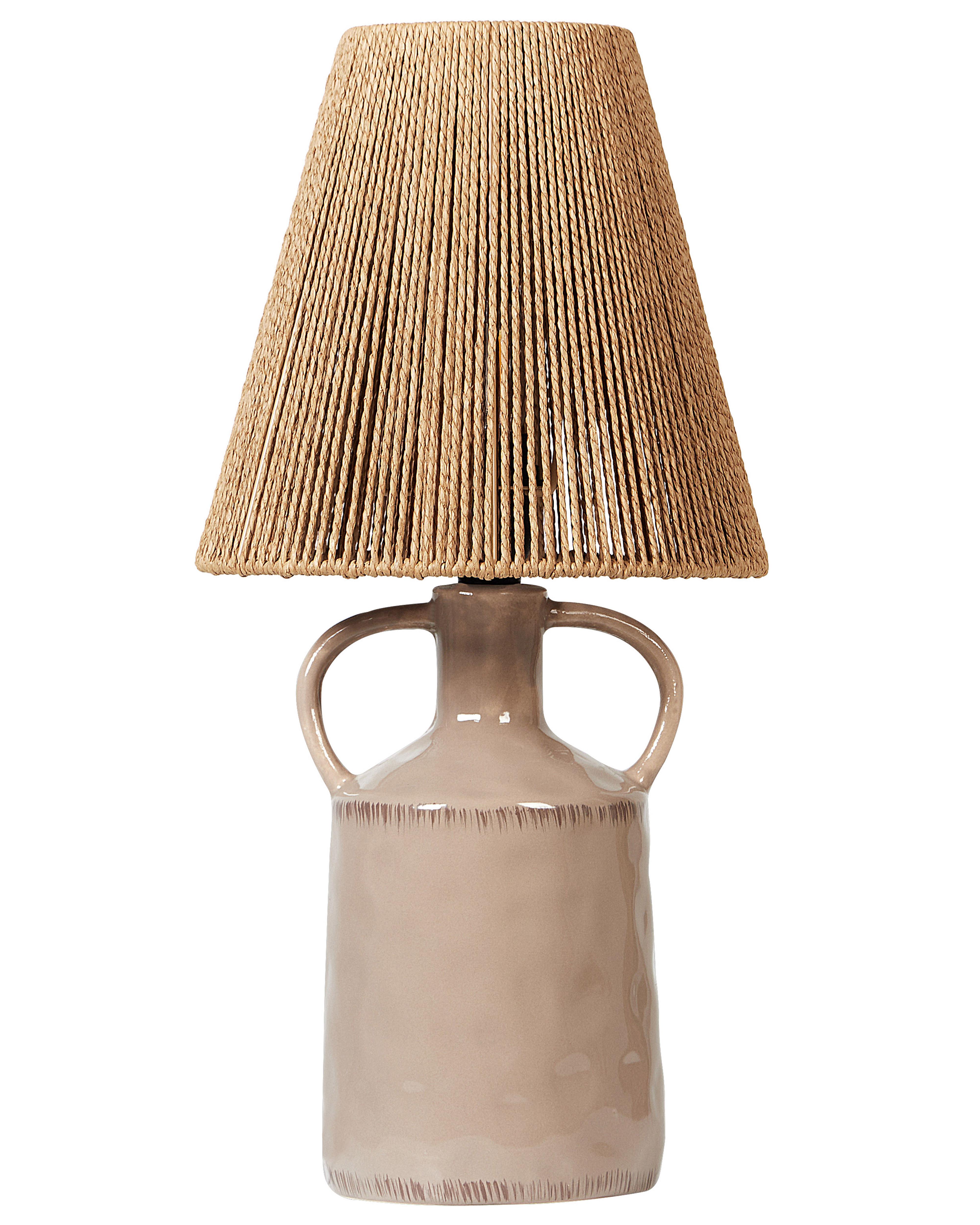 Table Lamp LARISSOS Ceramic Taupe