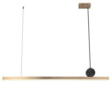 Lampa wisząca BOOGIE LED 88 cm nowoczesna złota