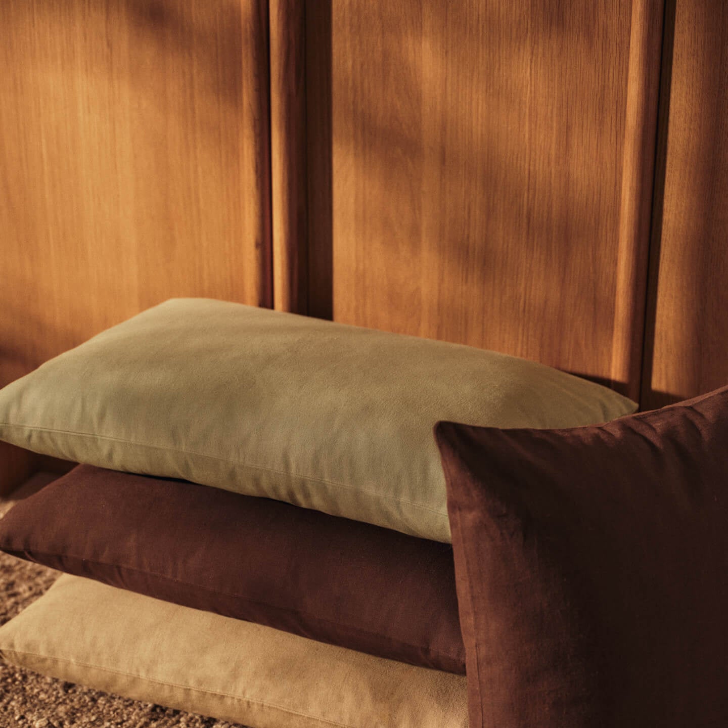 Ferm Living Sen Kussenhoes - Rechthoekig - Tea Green