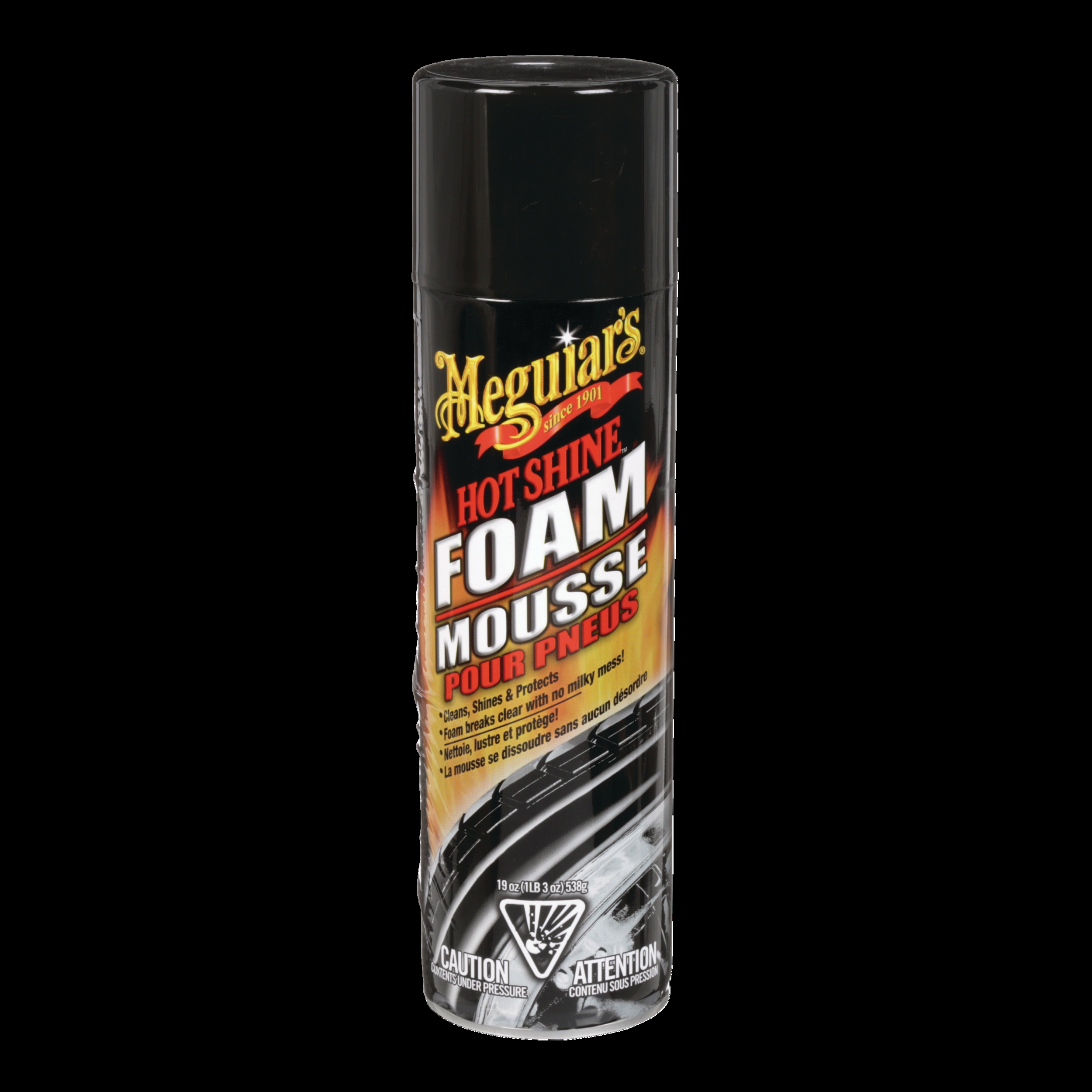 Meguiar's Hot Shine Foam Tire Cleaner Spray, 538-g