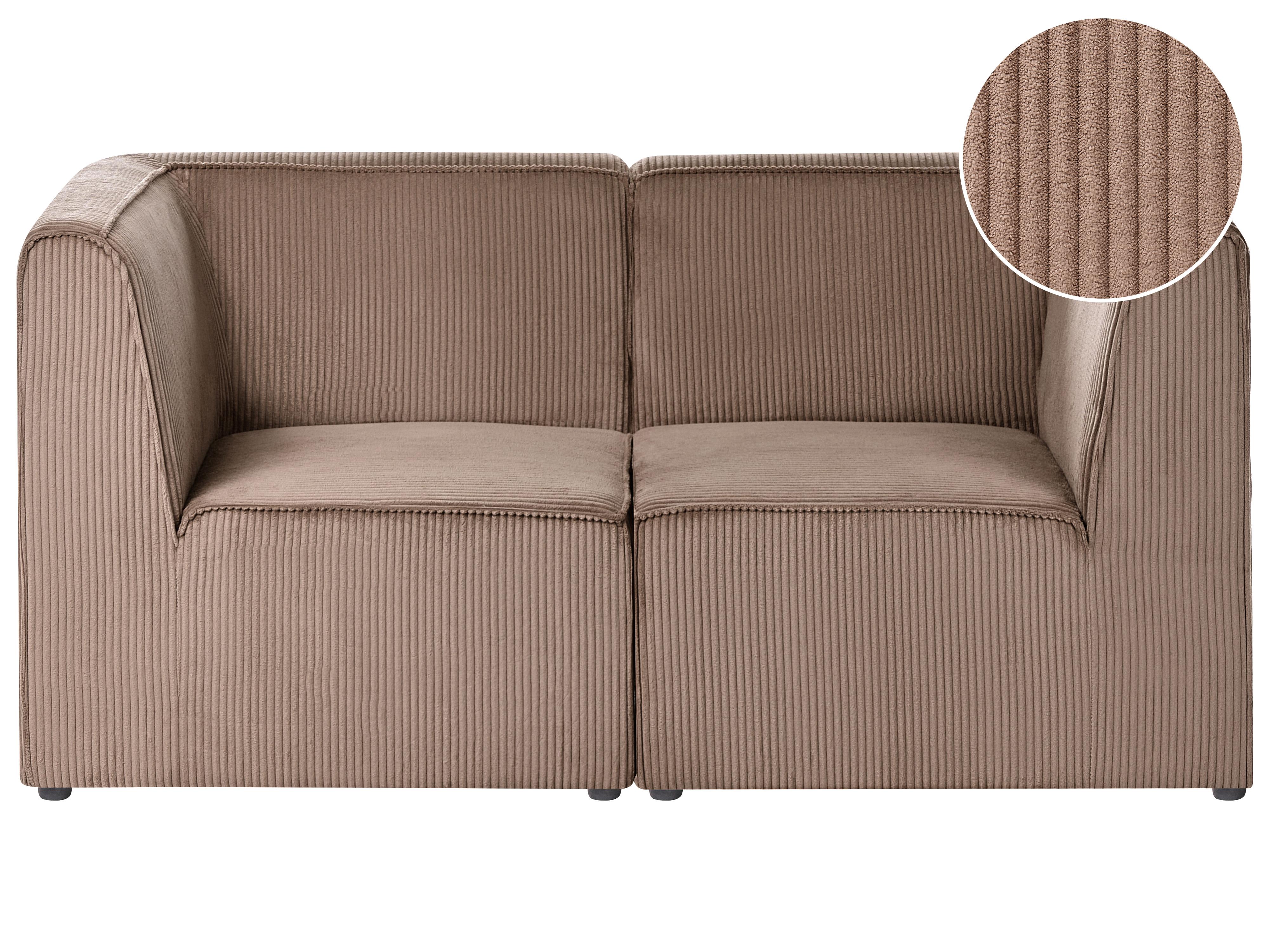 Ottoman LEMVIG Corduroy Sand Beige