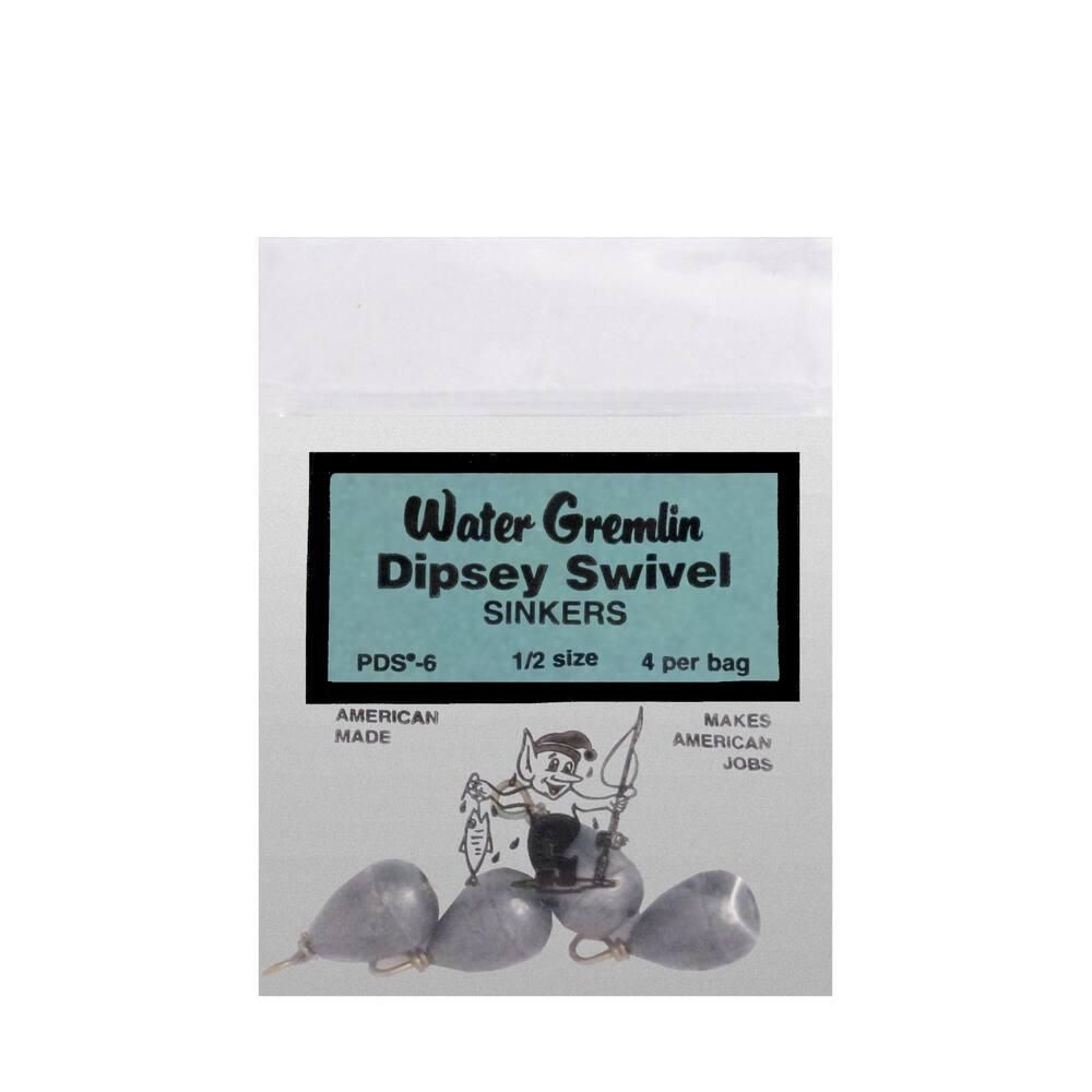 Water Gremlin Dipsey Swivel Sinkers, 5-pk