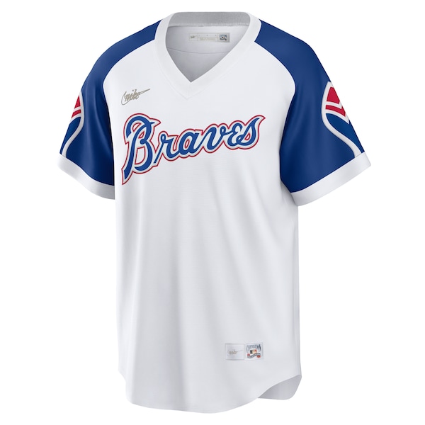 Hank Aaron Atlanta Braves Nike Home Cooperstown Collection Player Jersey - White